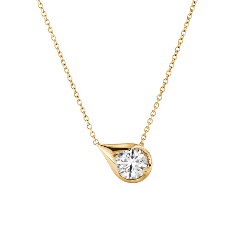 HEARTS ON FIRE LU Droplet Pendant Necklace
