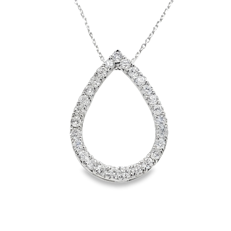 Diamond Teardrop Pendant Necklace