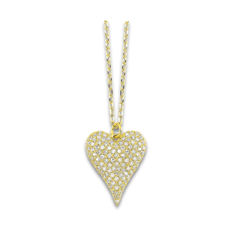 Diamond Heart Pendant Necklace