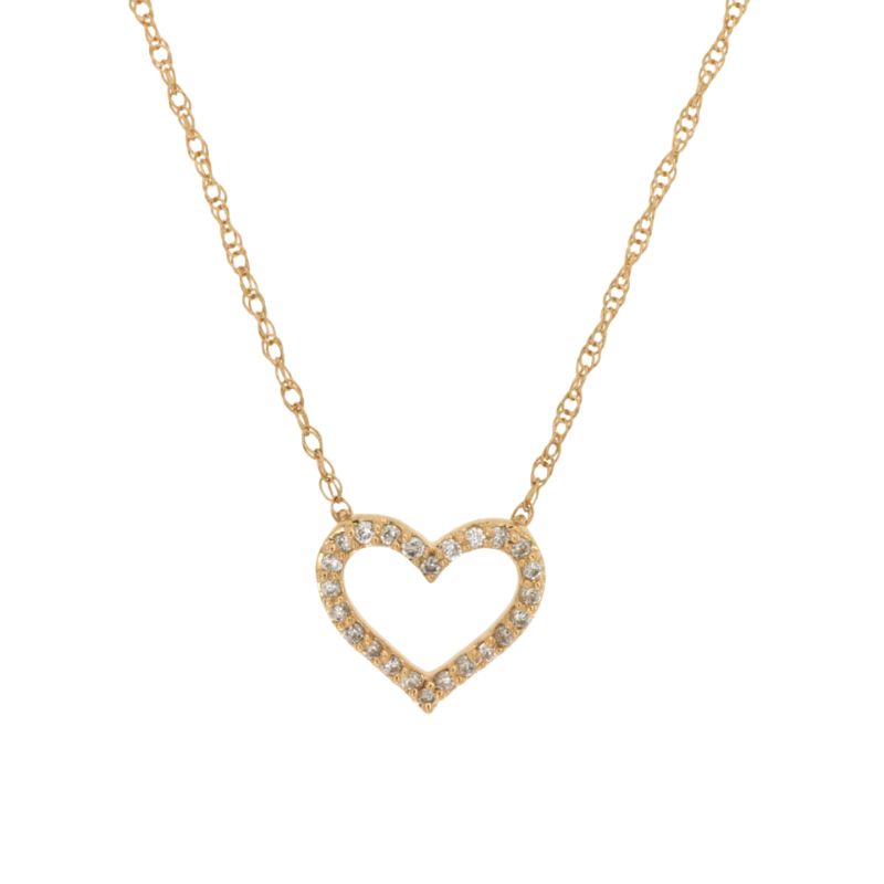 Diamond Heart Pendant Necklace