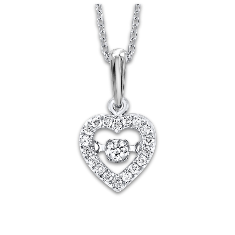Diamond Heart Pendant Necklace