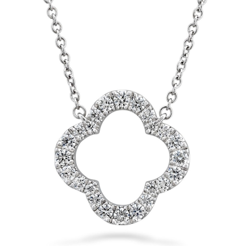 HEARTS ON FIRE Signature Diamond Petal Pendant Necklace