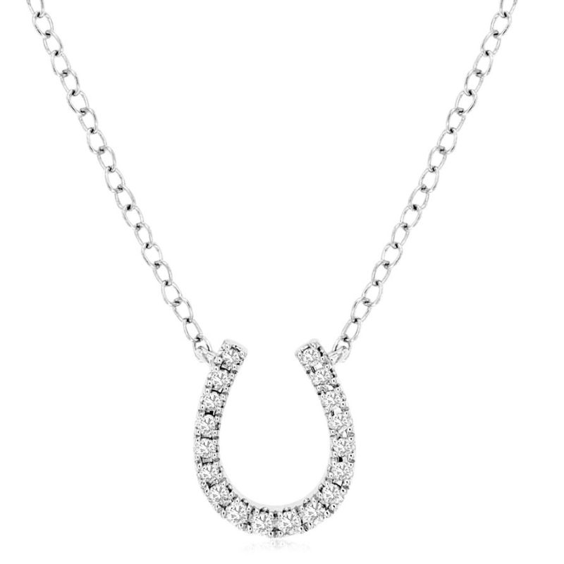 Diamond Horseshoe Pendant