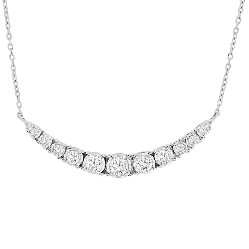 Diamond Illusion Smile Pendant