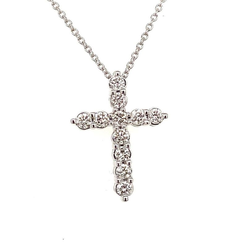 Diamond Cross Pendant Necklace