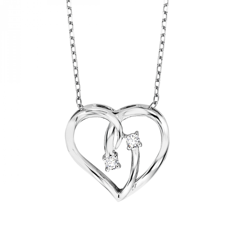 Diamond Heart Pendant Necklace