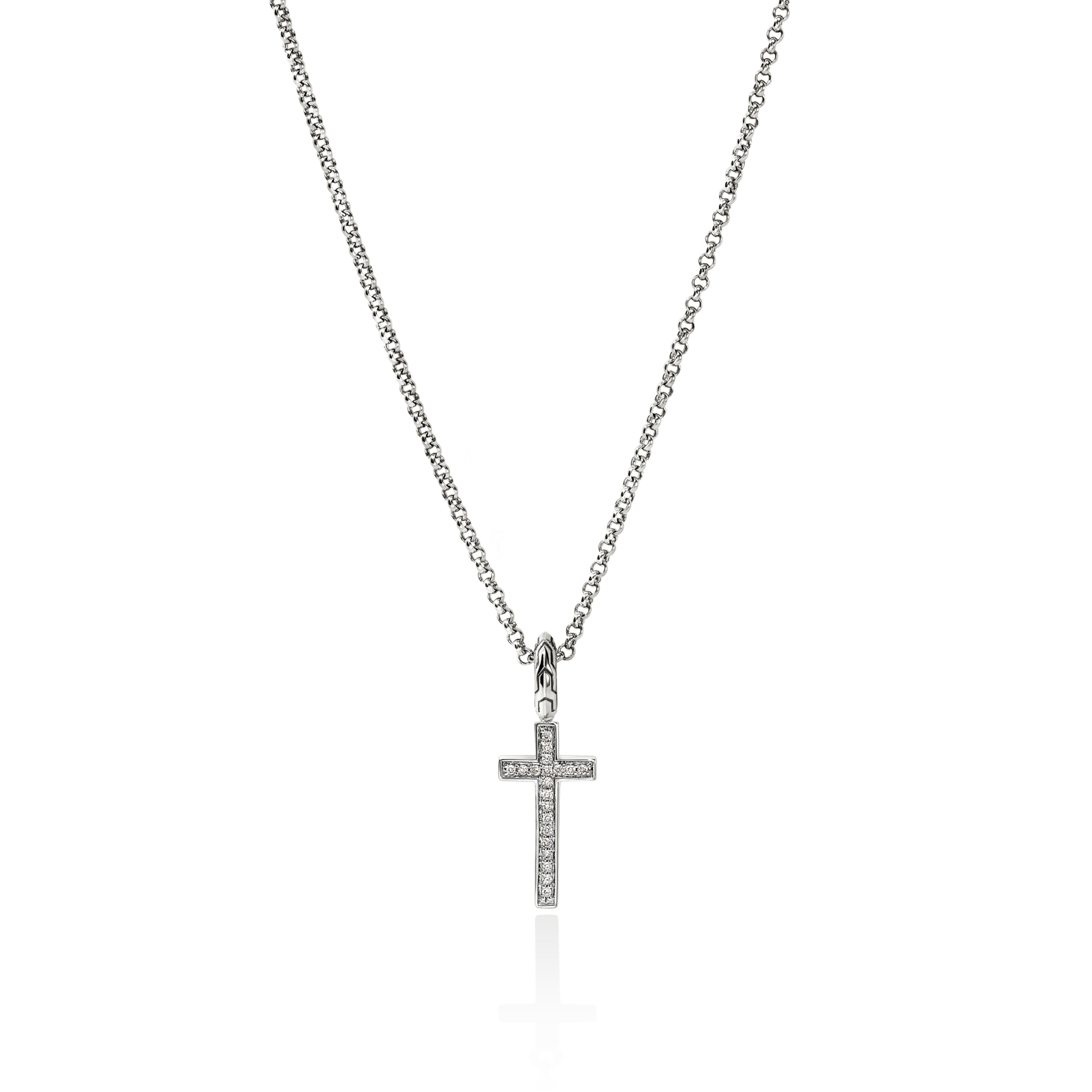 JOHN HARDY JH Essentials Spiritual Diamond Cross Pendant Necklace