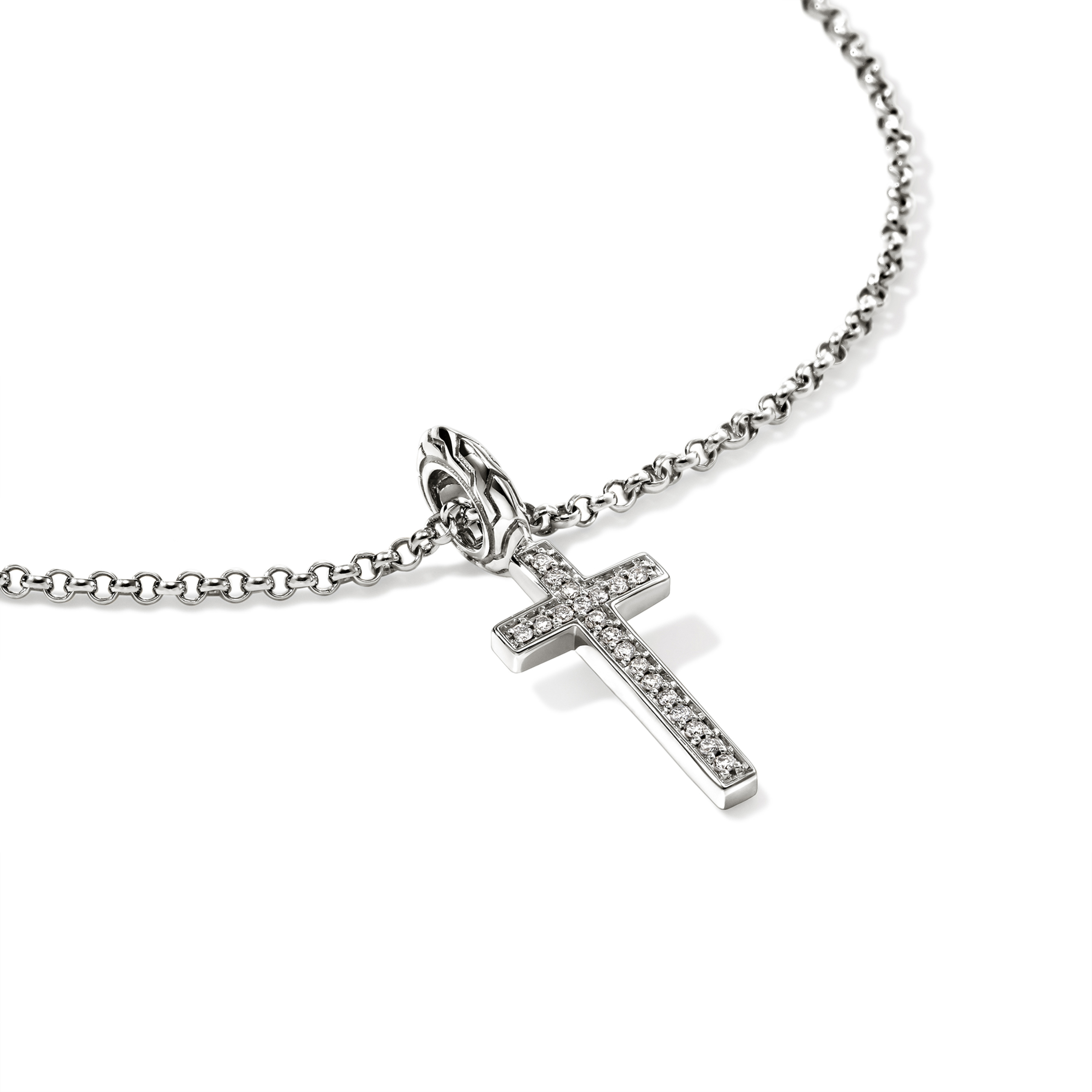 JOHN HARDY JH Essentials Spiritual Diamond Cross Pendant Necklace