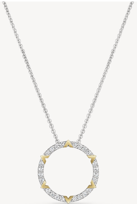 18KW/18KY Copley Pavé Diamond Pendant GH/VS