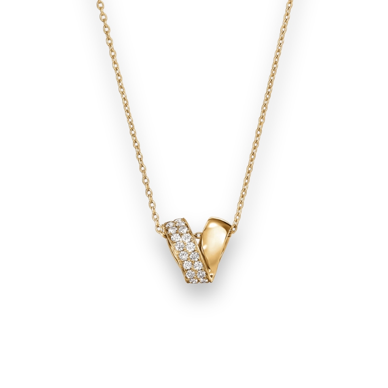 HEARTS ON FIRE Inside/Out Rondel Diamond Pendant Necklace