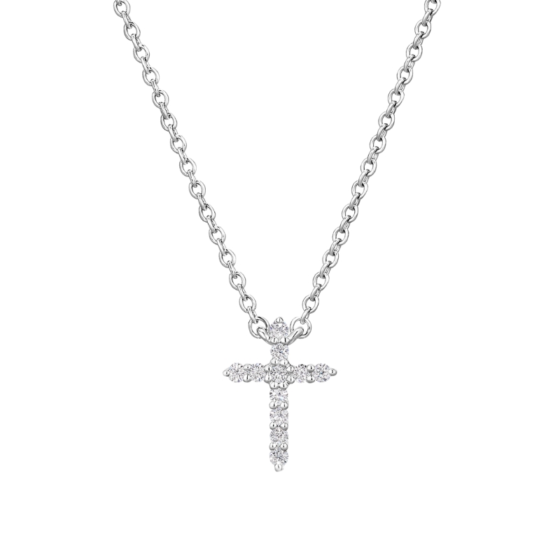 HEARTS ON FIRE Signature Small Cross Pendant Necklace