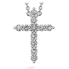 HEARTS ON FIRE Signature Diamond Cross Pendant Necklace