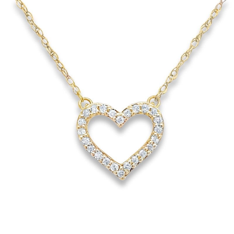Diamond Heart Pendant Necklace