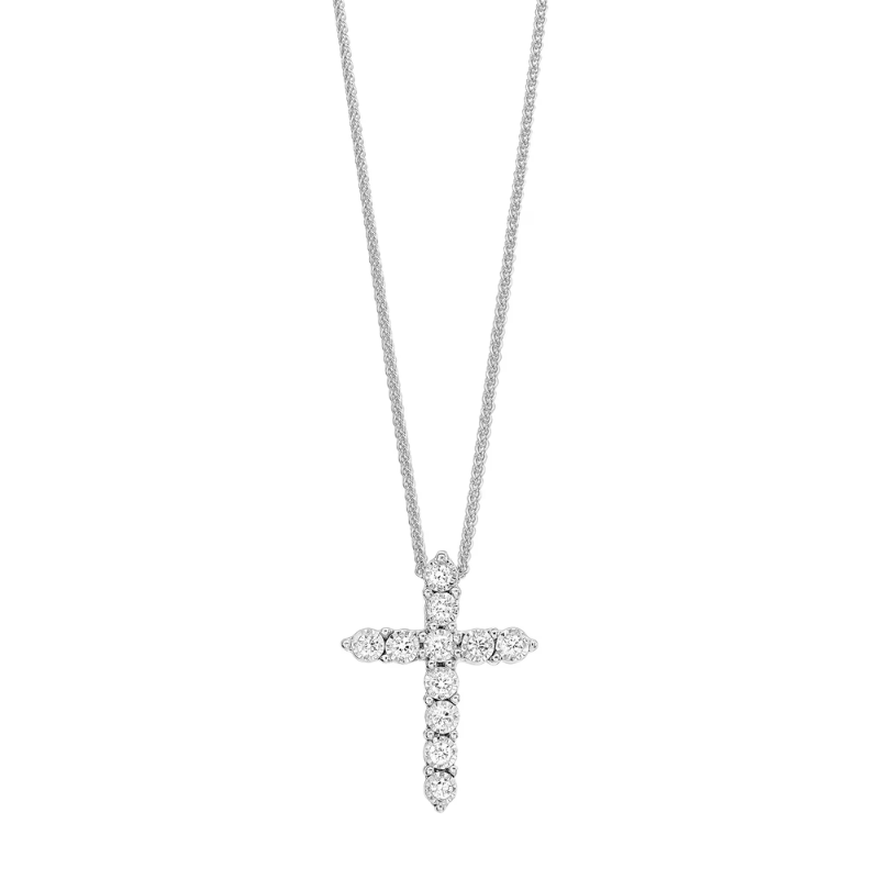 10Kt Gold Diamond Cross Pendant