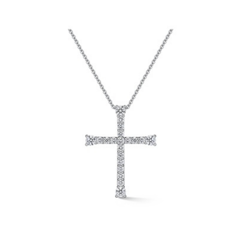 Diamond Cross Pendant Large