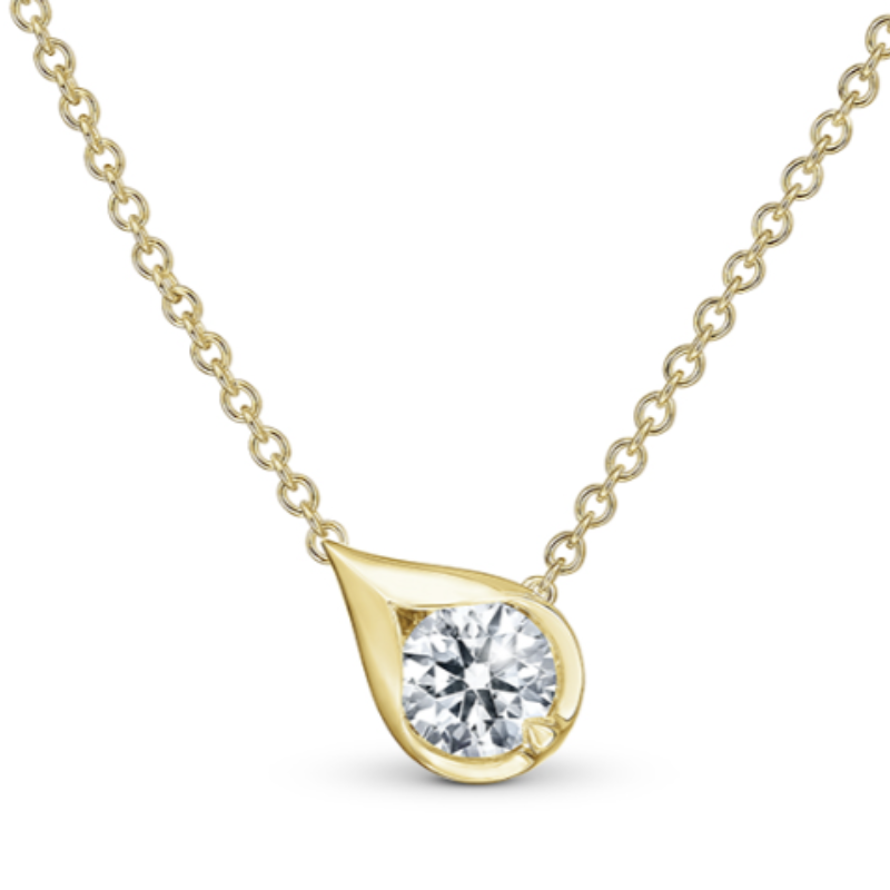HOF 18 18KY Lu Droplet 0.50ctw I-J/VS pendant