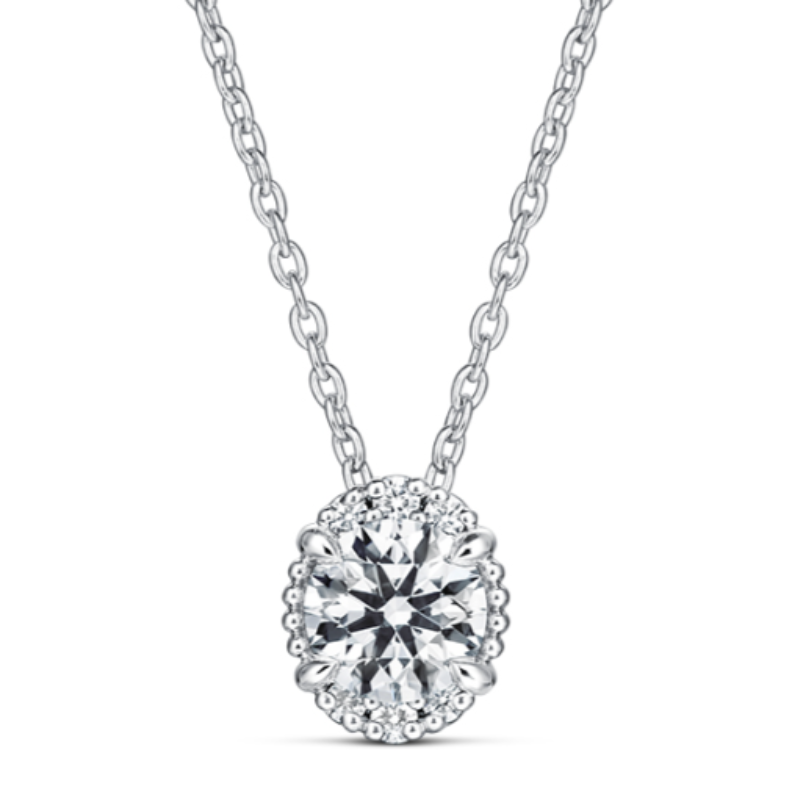 HOF 18 18KW 0.75ctw G-H/VS-SI Ellipse pendant