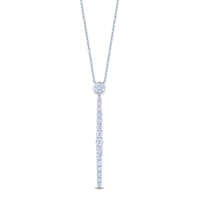 Single Bar Diamond Necklace