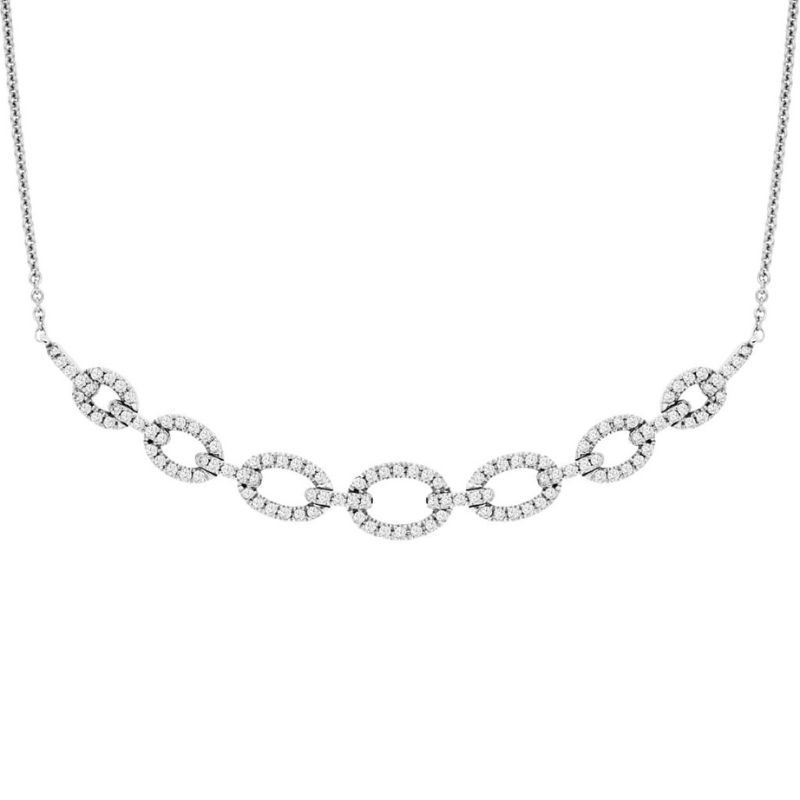 Graduated Link Diamond Necklace