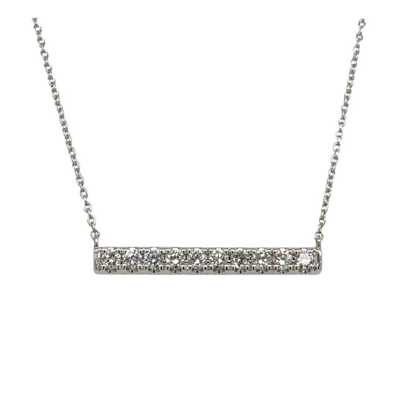 Diamond Bar Necklace