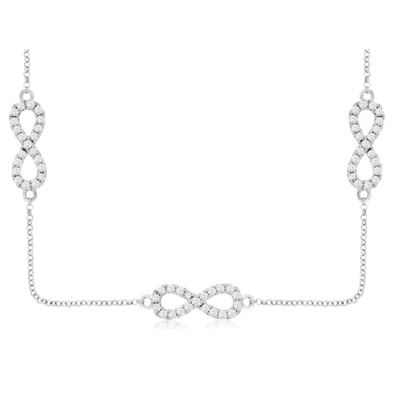 Infinity Link Diamond Necklace