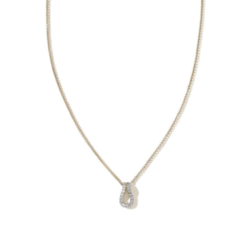 JOHN HARDY Diamond Surf Pendant Necklace