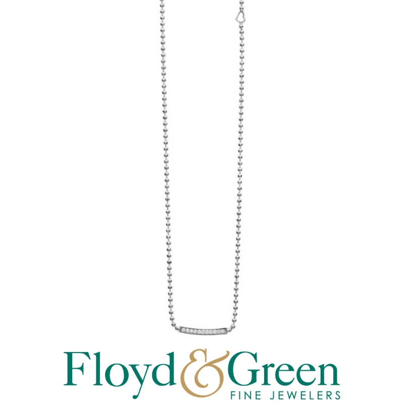 LAGOS Caviar Spark Small Station Diamond Beaded Necklace