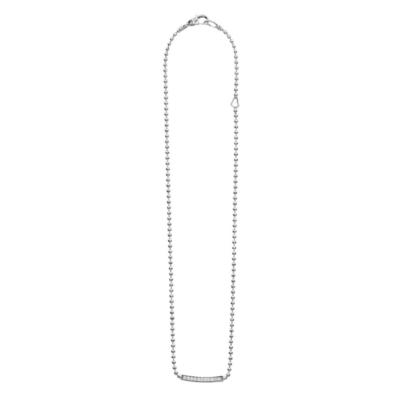 LAGOS Caviar Spark Small Station Diamond Beaded Necklace