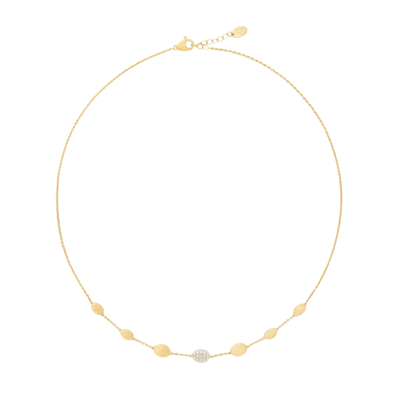 16.5 18K Siviglia Necklace w/ Dia .17ctw