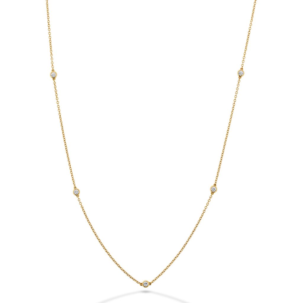 HEARTS ON FIRE Signature Bezels By The Yard Necklace