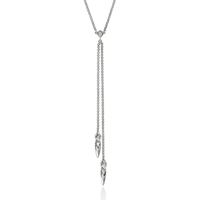 JOHN HARDY Naga Diamond Pavé Y Necklace