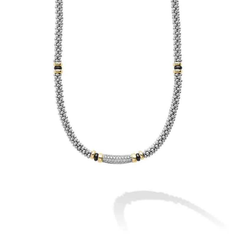 LAGOS Black Caviar Diamond Necklace