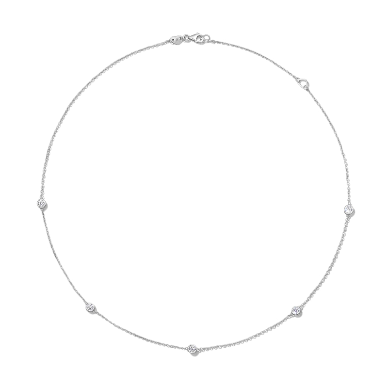 HEARTS ON FIRE Signature Bezels By The Yard Necklace