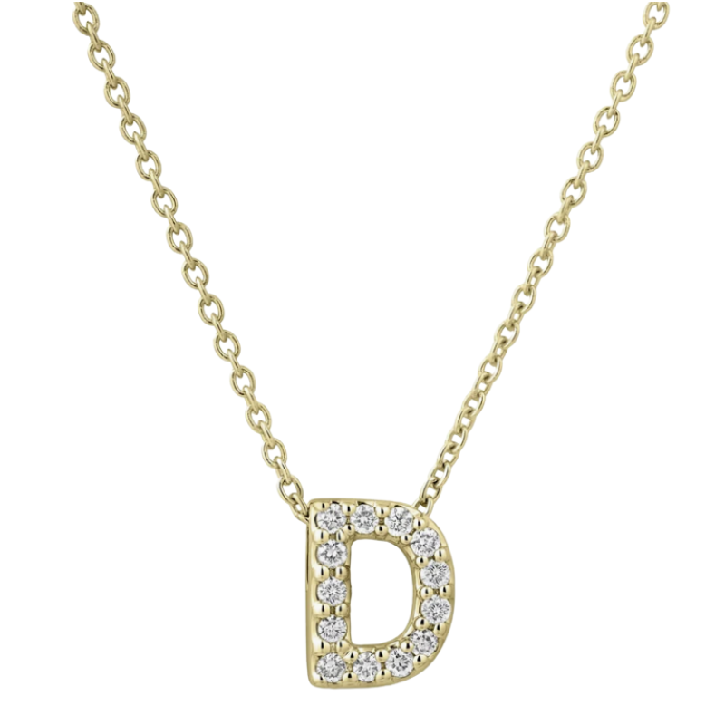 Tiny Treasures Diamond Love Letter Necklace