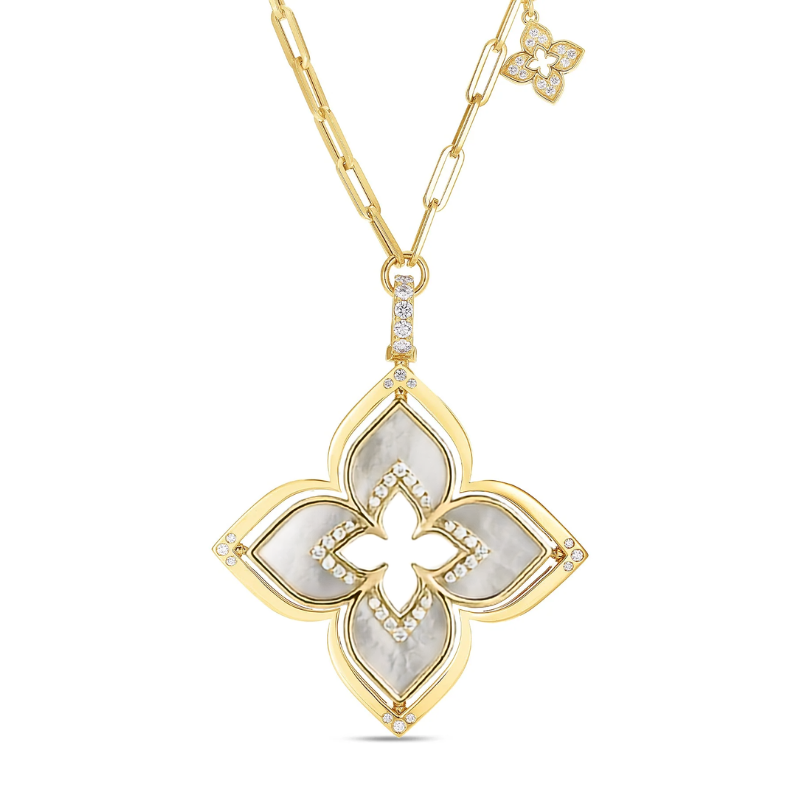 Roberto Coin Venetian Princess Pirouette Large Flower Necklace