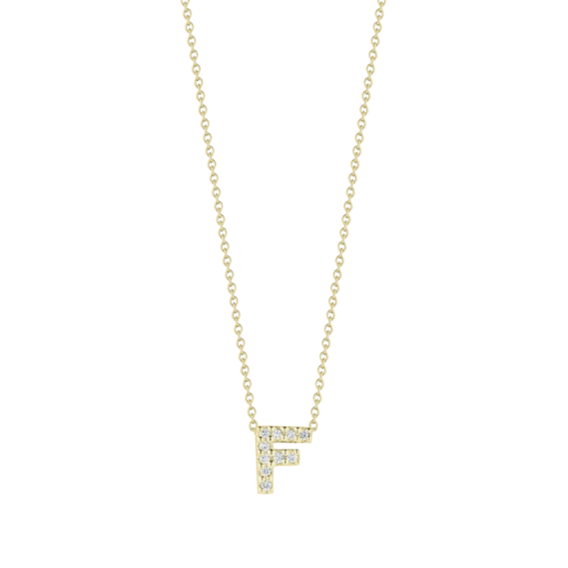 Roberto Coin Tiny Treasures Diamond Love Letter Necklace