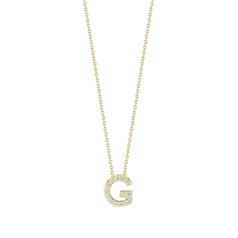 Roberto Coin Tiny Treasures Diamond Love Letter Necklace