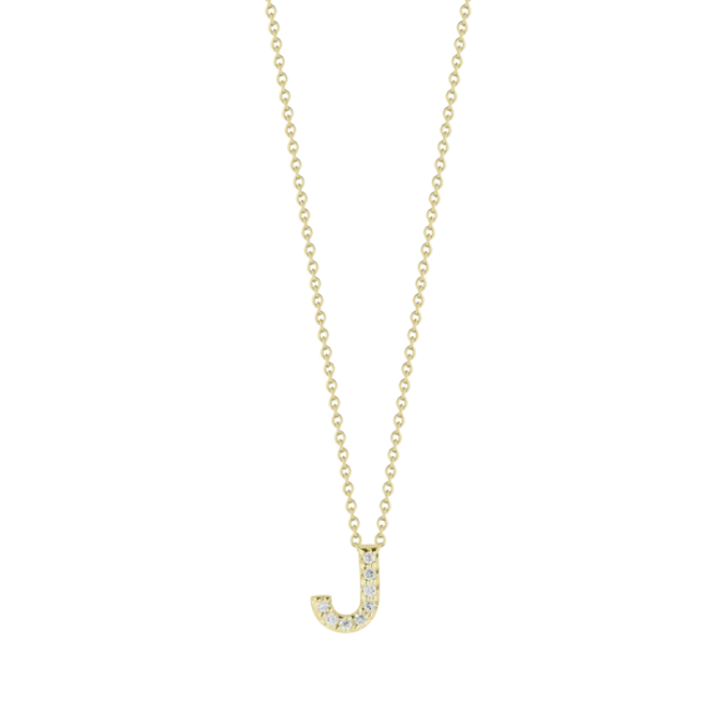 Roberto Coin Tiny Treasures Diamond Love Letter Necklace
