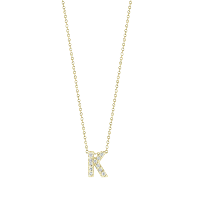 Roberto Coin Tiny Treasures Diamond Love Letter Necklace