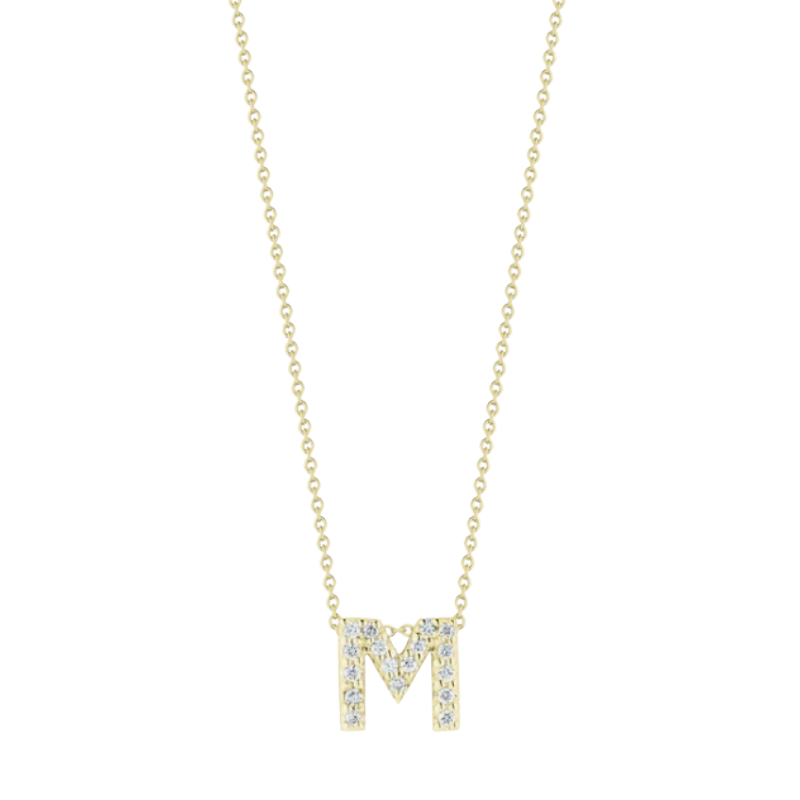 Roberto Coin Tiny Treasures Diamond Love Letter Necklace