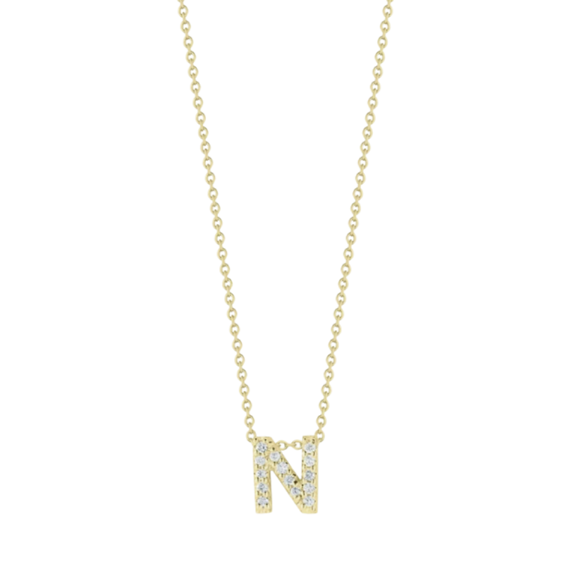 Roberto Coin Tiny Treasures Diamond Love Letter Necklace