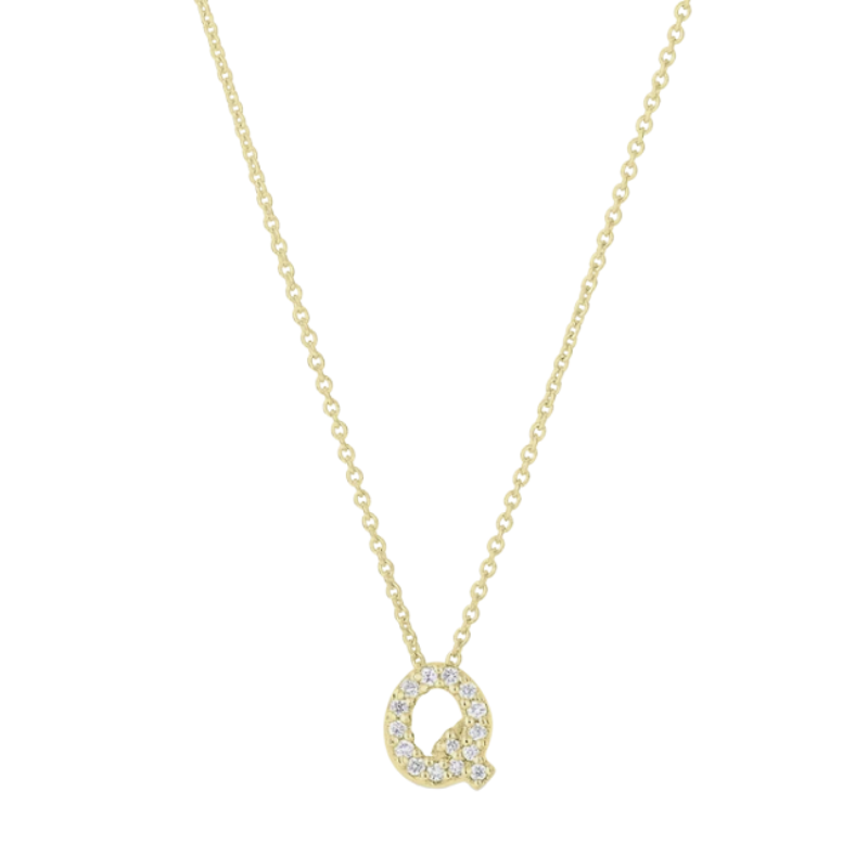 Roberto Coin Tiny Treasures Diamond Love Letter Necklace