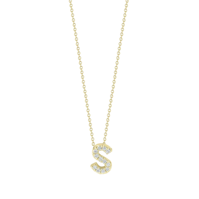Roberto Coin Tiny Treasures Diamond Love Letter Necklace