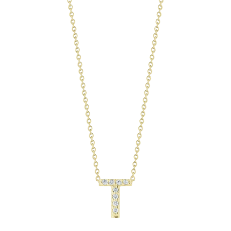 Roberto Coin Tiny Treasures Diamond Love Letter Necklace
