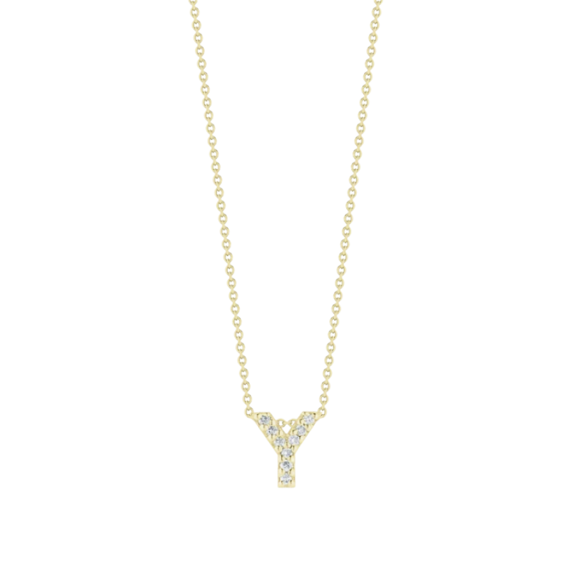 Roberto Coin Tiny Treasures Diamond Love Letter Necklace