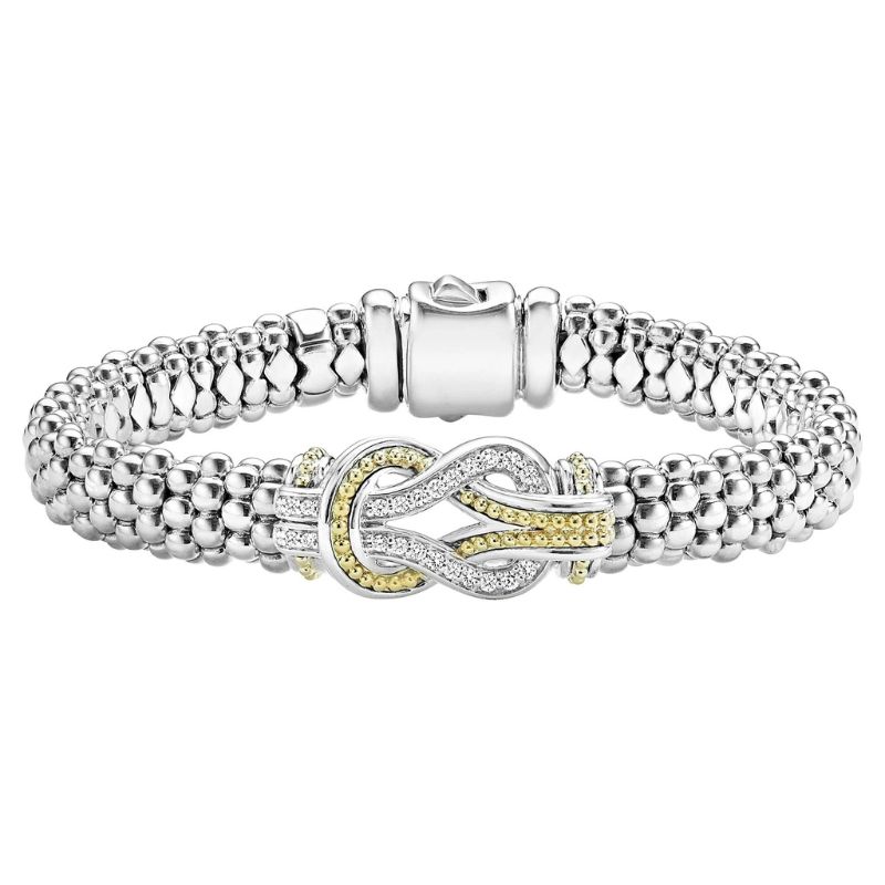LAGOS Knot Diamond Caviar Bracelet