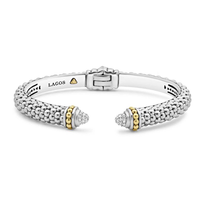 LAGOS Caviar Lux Diamond Cuff Bracelet