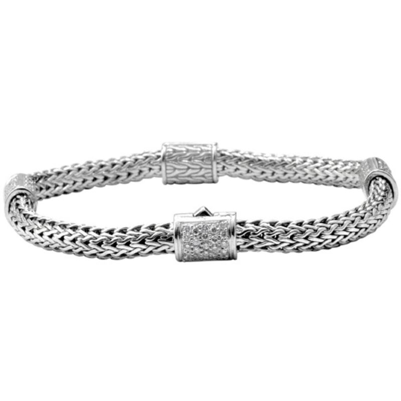 JOHN HARDY Classic Chain Pavé Diamond Bracelet
