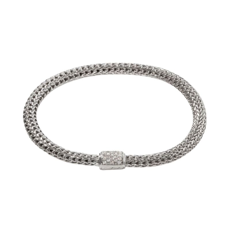 John hardy classic chain bracelet with diamonds hotsell