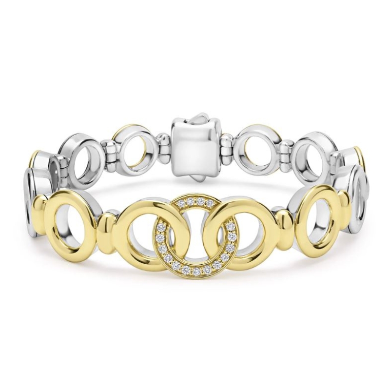 LAGOS Signature Caviar Interlocking Link Bracelet